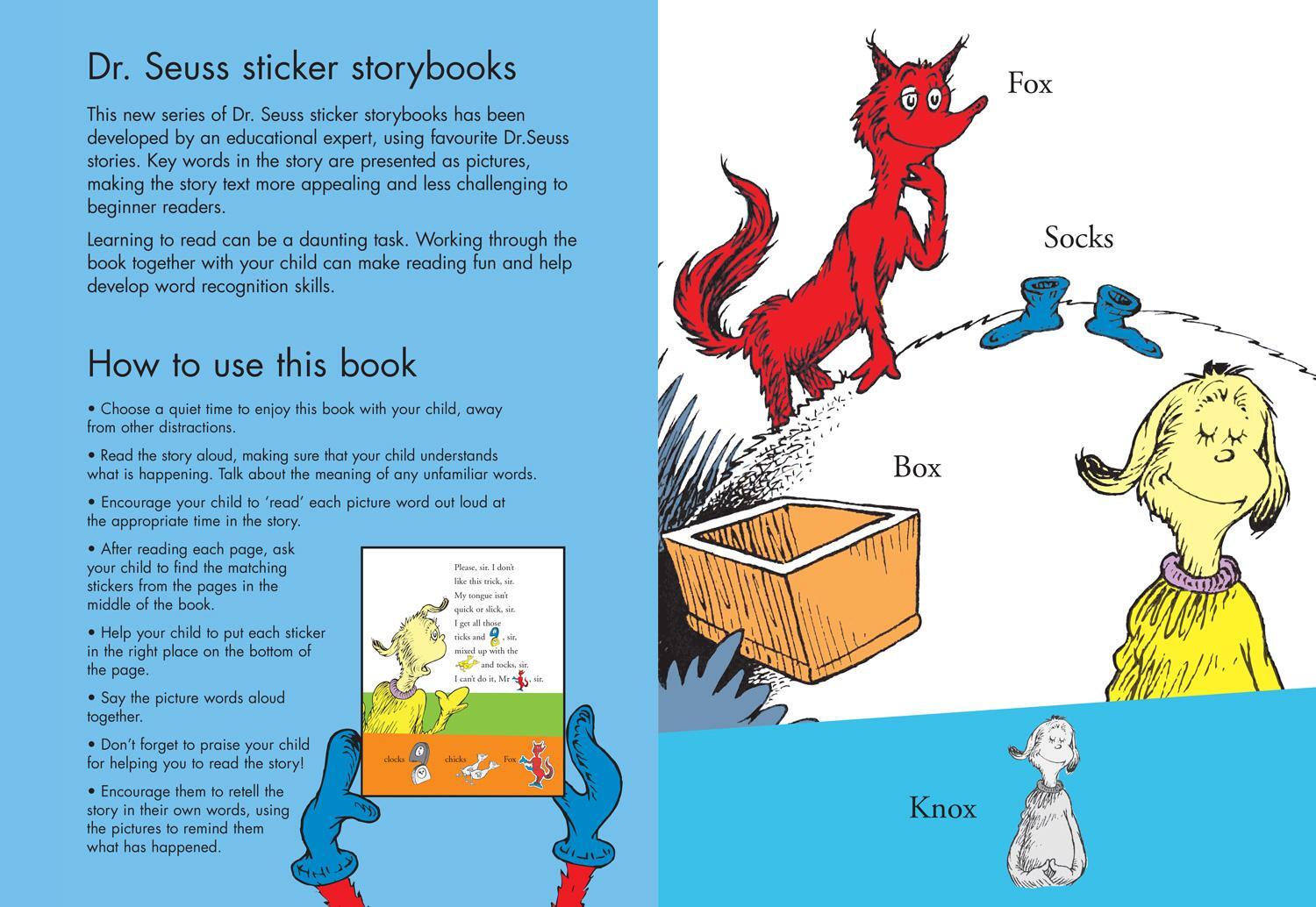 Bild: 9780008592226 | Fox in Socks | A Sticker Reading Book! | Dr. Seuss | Taschenbuch