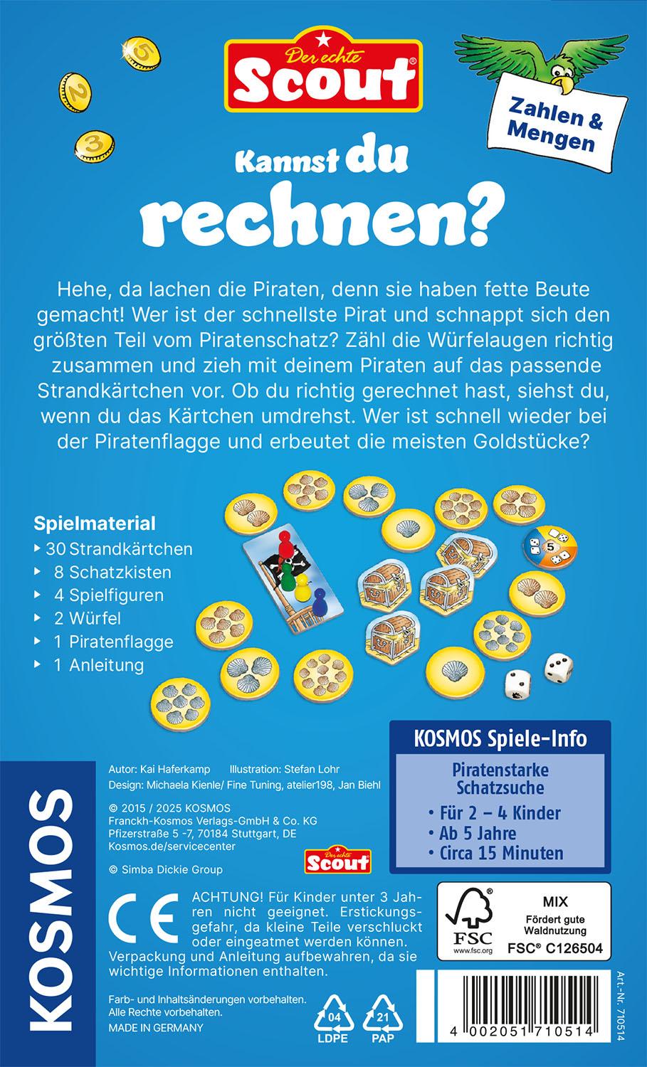 Bild: 4002051710514 | Scout - Kannst du rechnen | Kai Haferkamp | Spiel | Deutsch | 2009