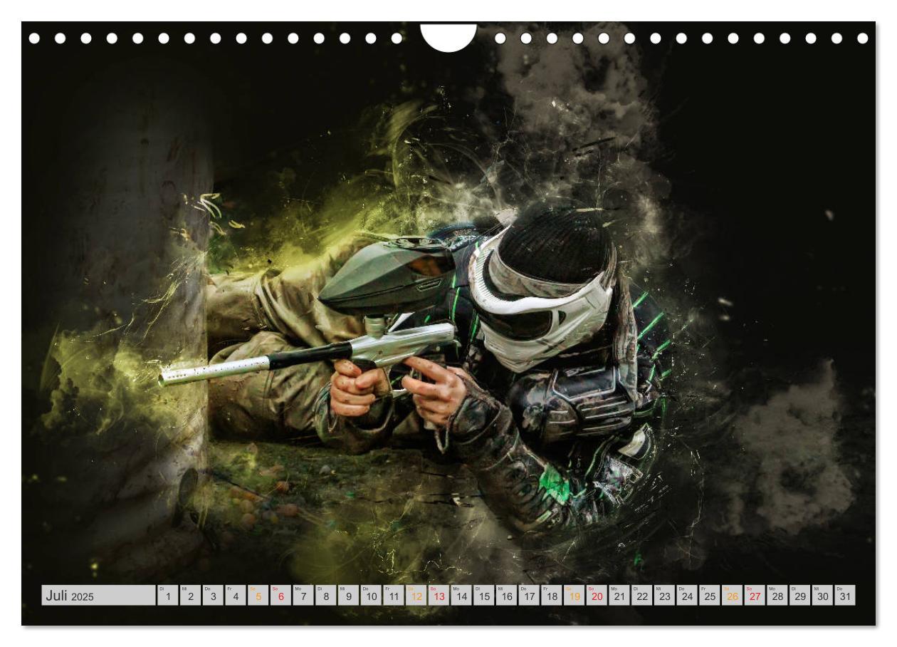 Bild: 9783435387878 | Paintball - extrem cool (Wandkalender 2025 DIN A4 quer), CALVENDO...