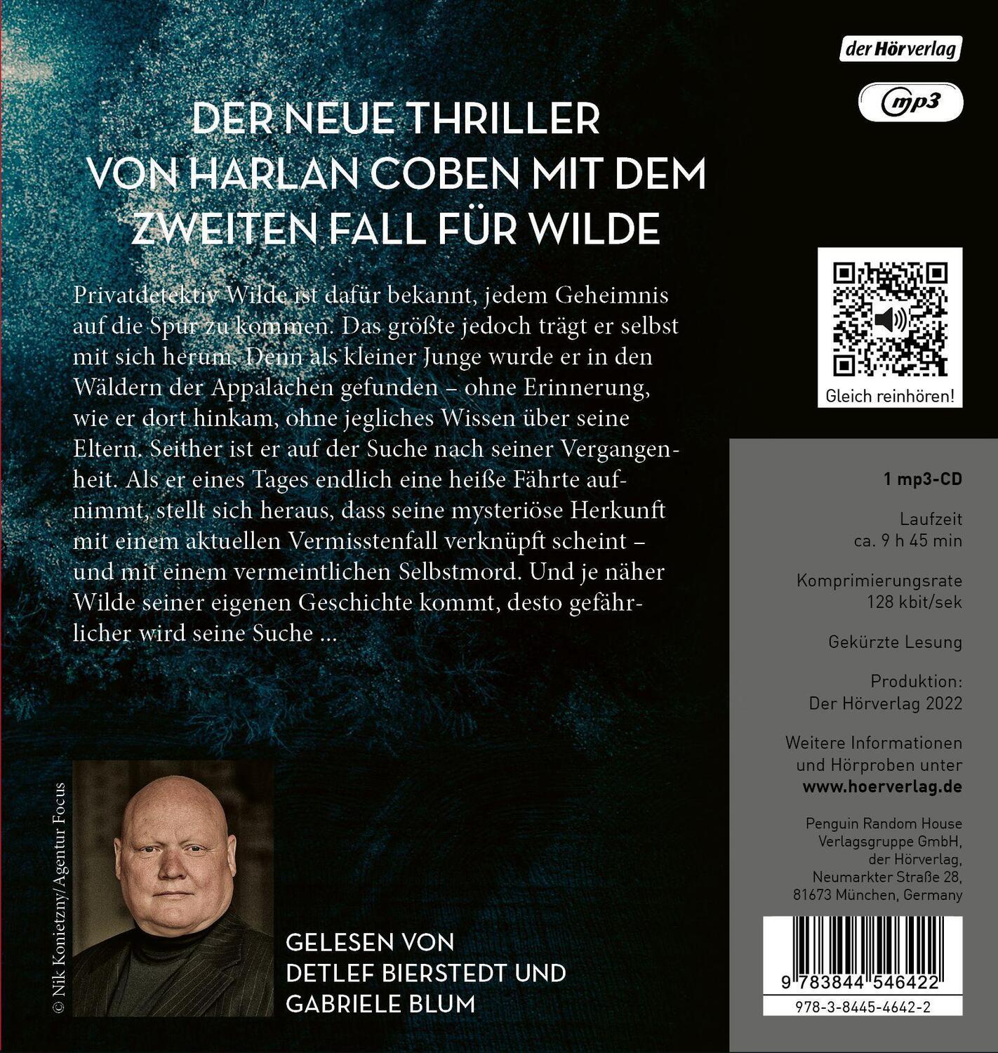 Bild: 9783844546422 | Was im Dunkeln liegt | Wilde ermittelt 2 | Harlan Coben | MP3 | 2022