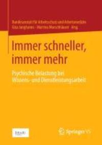 Cover: 9783658014445 | Immer schneller, immer mehr | Arbeitsmedizin (u. a.) | Taschenbuch