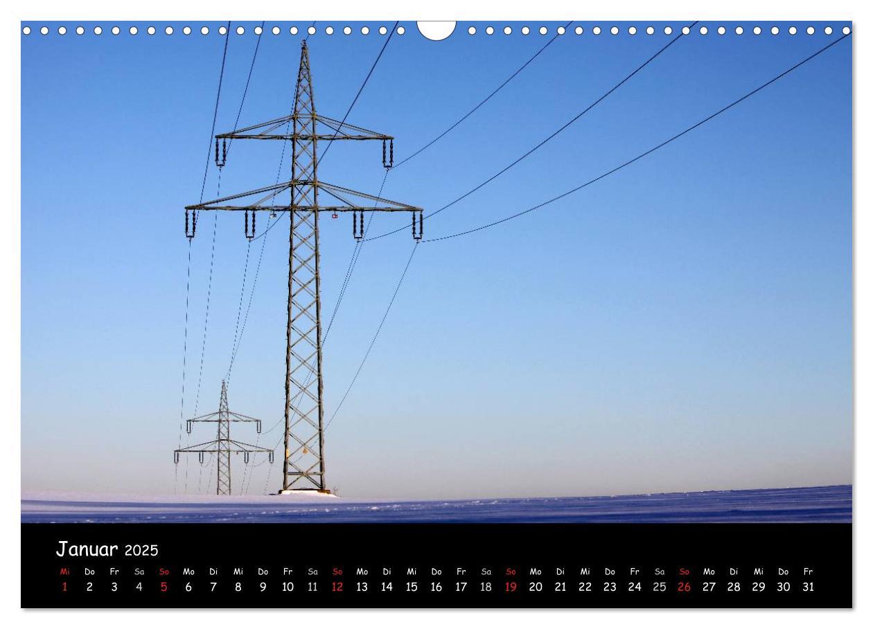 Bild: 9783435769575 | Unter Strom (Wandkalender 2025 DIN A3 quer), CALVENDO Monatskalender