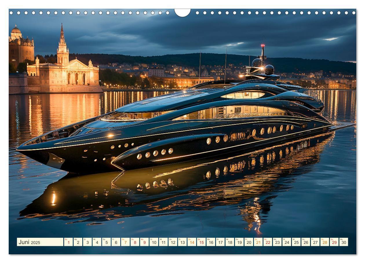 Bild: 9783383885969 | Mega Yachten Fantasien (Wandkalender 2025 DIN A3 quer), CALVENDO...