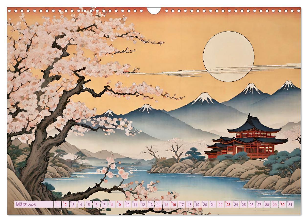 Bild: 9783383824982 | Hanami in Japan (Wandkalender 2025 DIN A3 quer), CALVENDO...