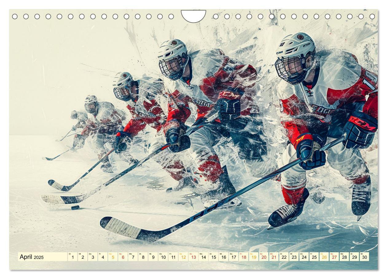 Bild: 9783383776915 | Eishockey - tolle Momente (Wandkalender 2025 DIN A4 quer), CALVENDO...