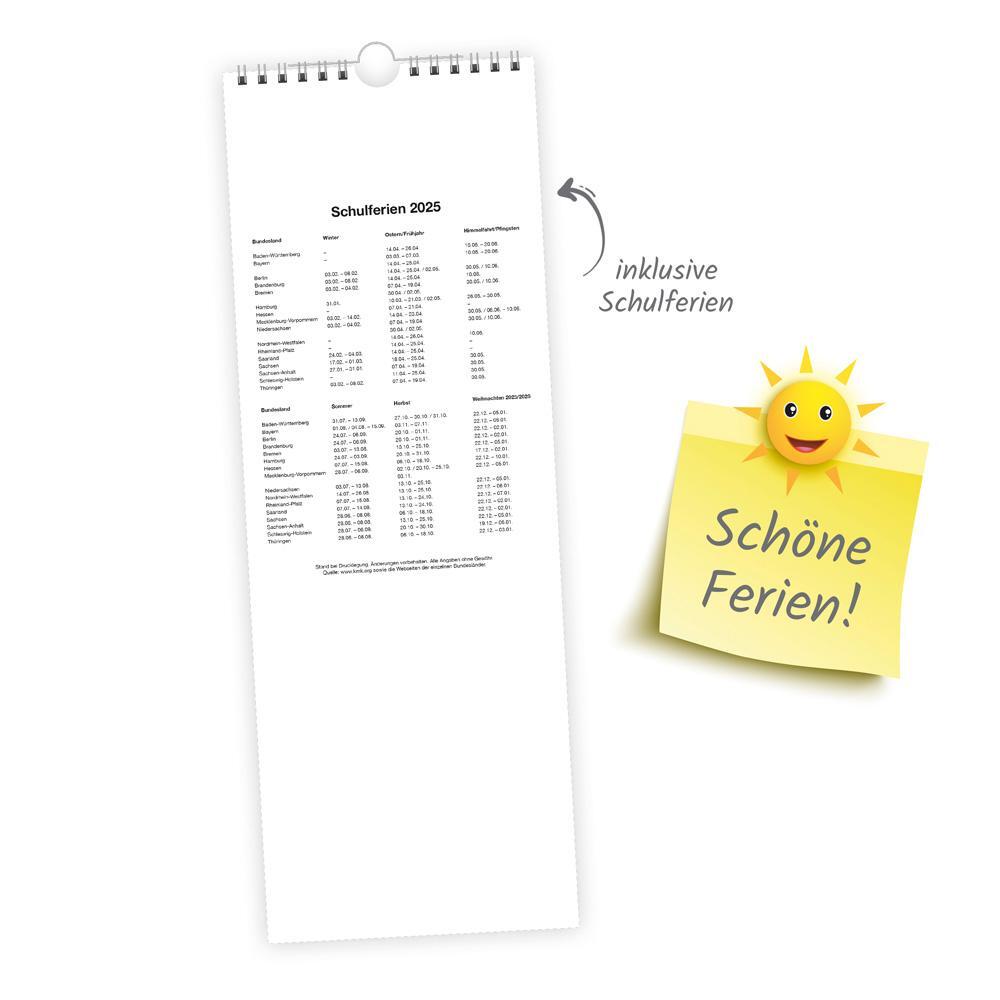 Bild: 9783988022424 | Trötsch Maxi-Streifenkalender Zeit für mich 2025 | Wandkalender | KG