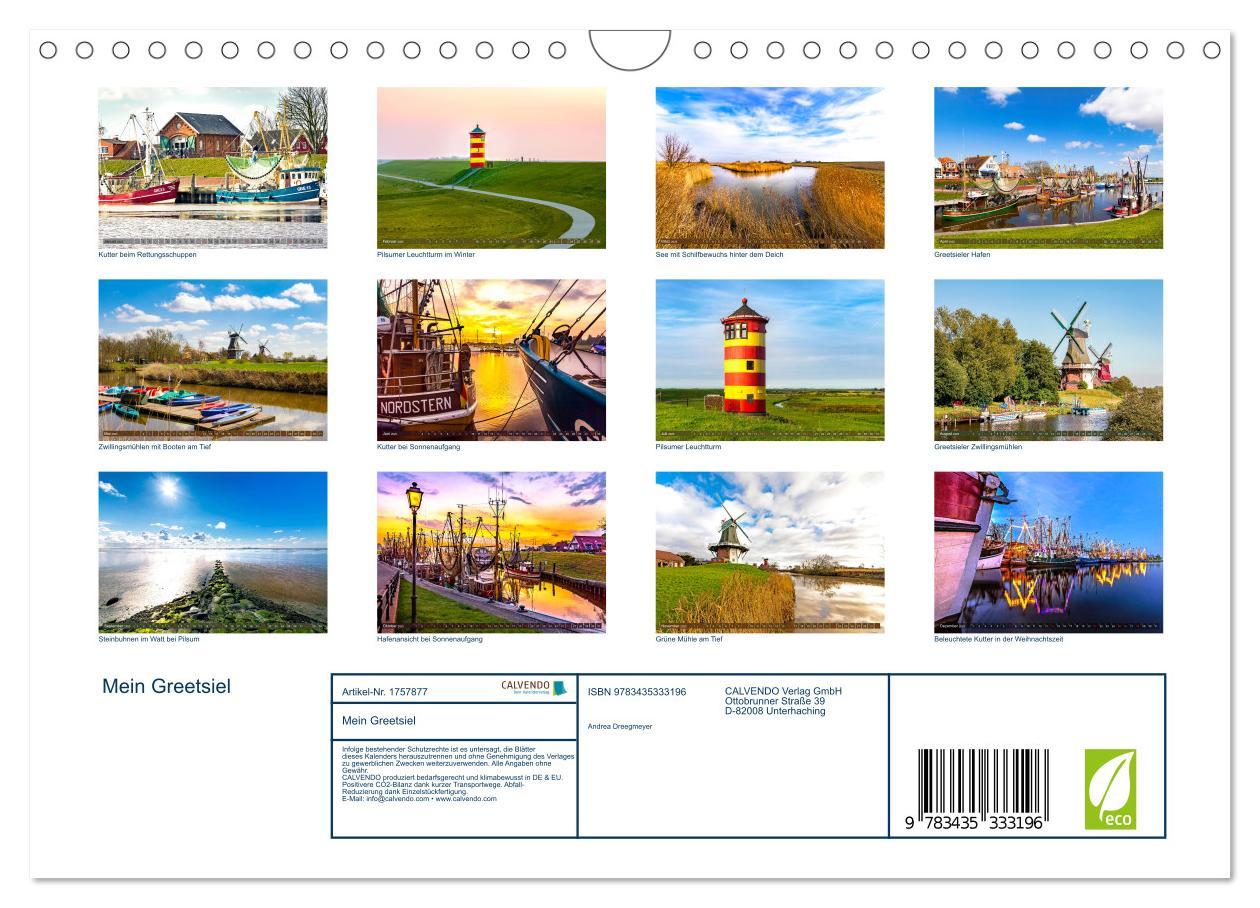 Bild: 9783435333196 | Mein Greetsiel (Wandkalender 2025 DIN A4 quer), CALVENDO...