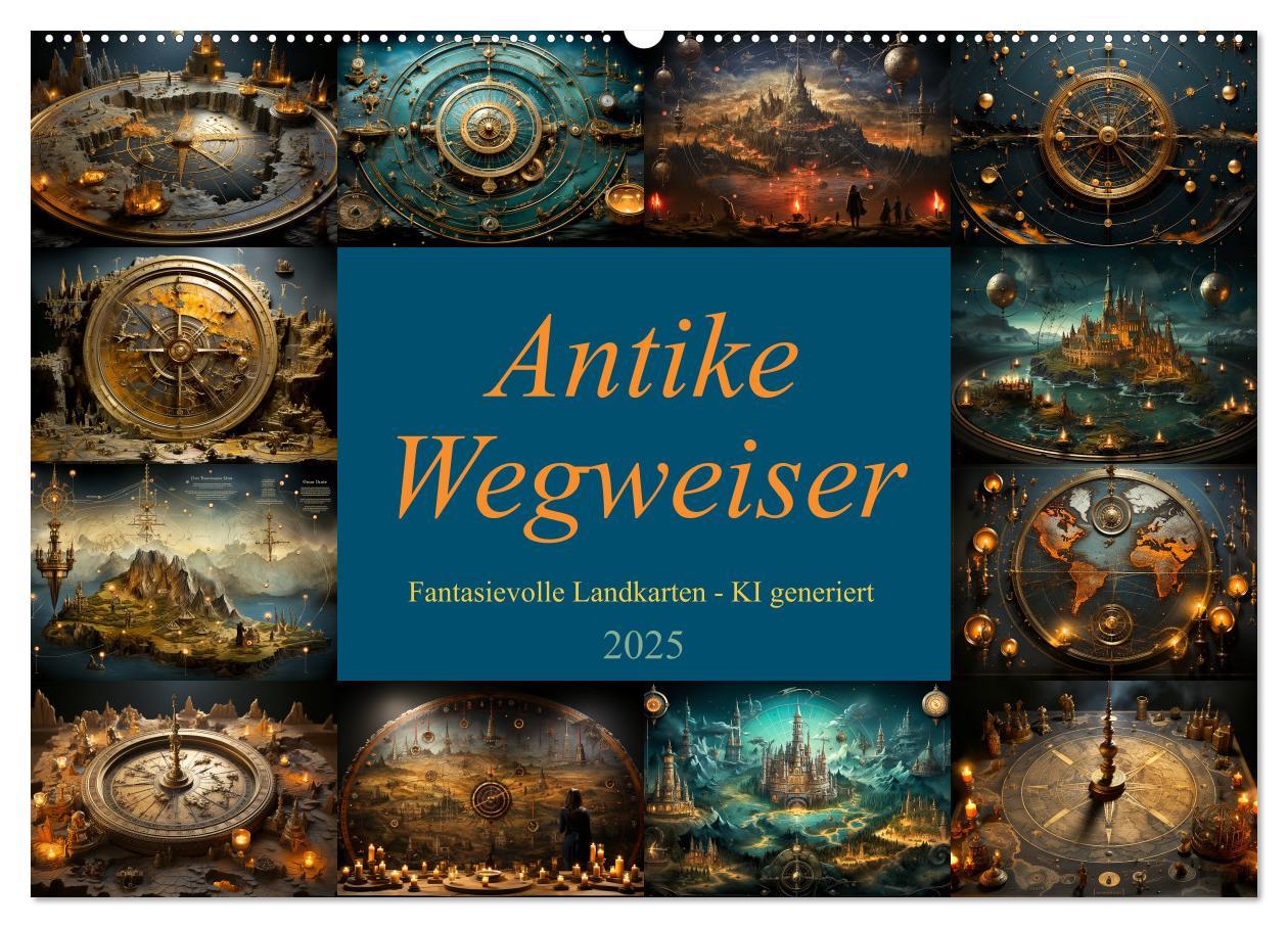 Cover: 9783383867927 | Antike Wegweiser (Wandkalender 2025 DIN A2 quer), CALVENDO...