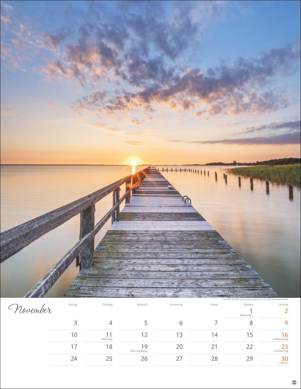 Bild: 9783756405275 | Wege zum Wasser Posterkalender 2025 | Heye | Kalender | Spiralbindung