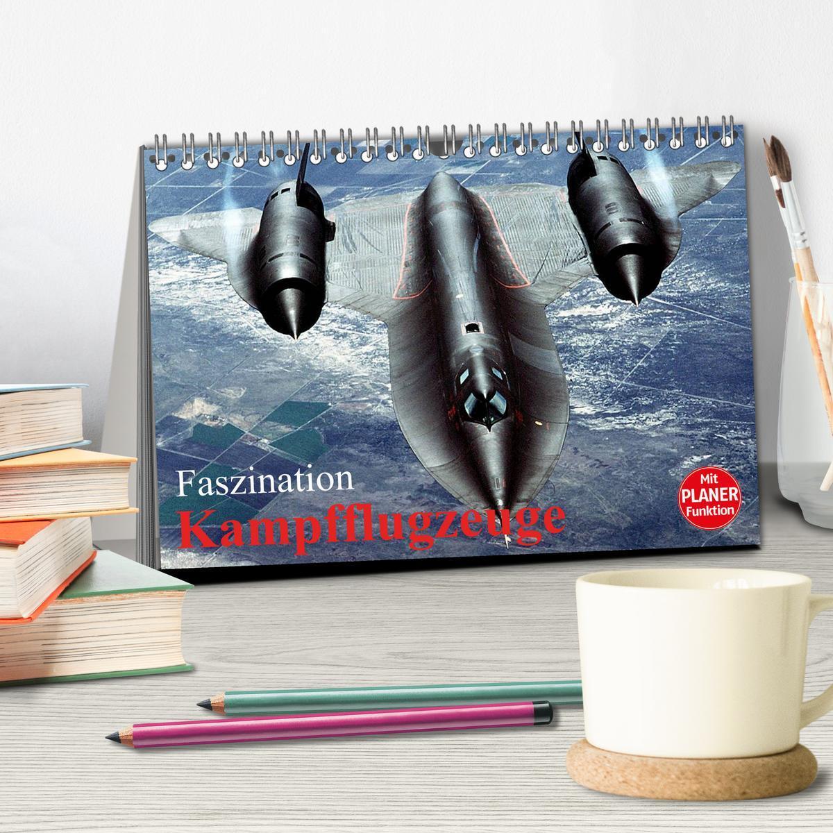 Bild: 9783435528875 | Faszination Kampfflugzeuge (Tischkalender 2025 DIN A5 quer),...