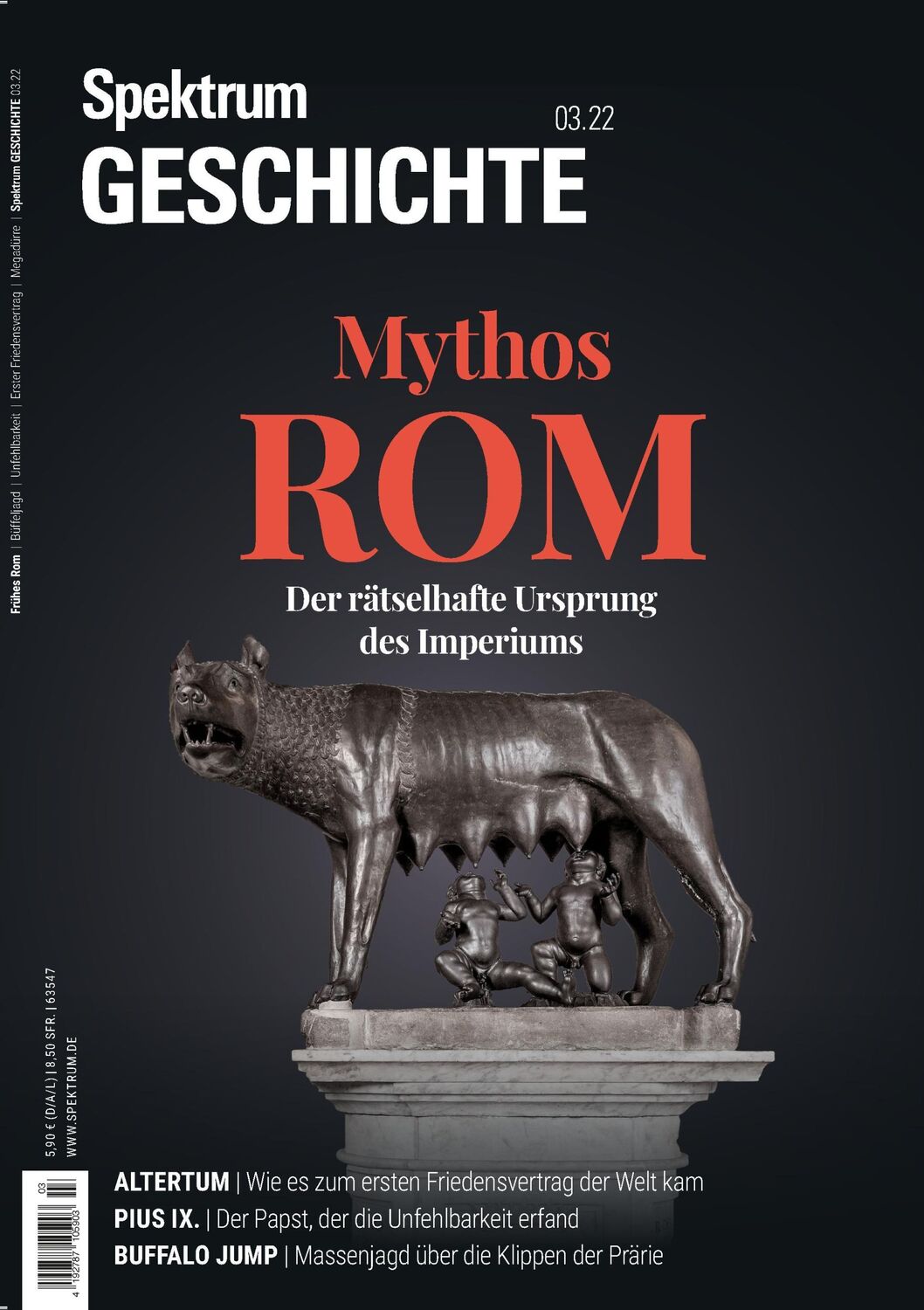 Cover: 9783958926127 | Spektrum Geschichte - Mythos Rom | Spektrum der Wissenschaft | Buch