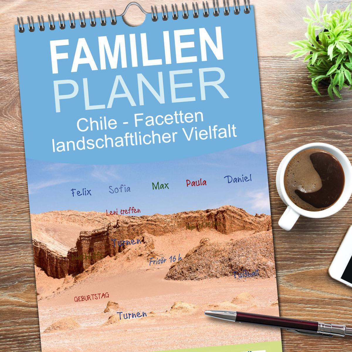 Bild: 9783457190746 | Familienplaner 2025 - Chile - Facetten landschaftlicher Vielfalt...