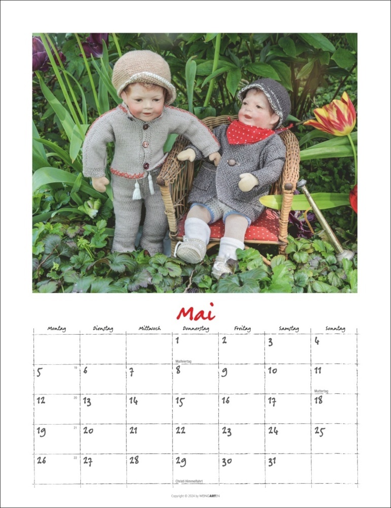 Bild: 9783839900499 | Käthe Kruse Puppen Kalender 2025 | Anita van Ooyen | Kalender | 14 S.