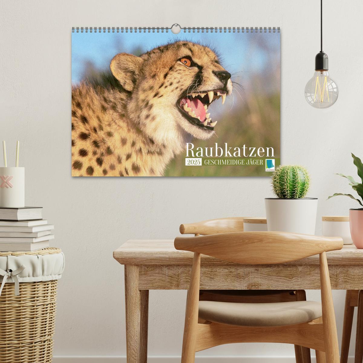 Bild: 9783435070152 | Raubkatzen: Geschmeidige Jäger (Wandkalender 2025 DIN A3 quer),...