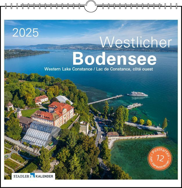 Cover: 9783861924081 | Westlicher Bodensee 2025 | Postkarten-Tischkalender | Fotografen