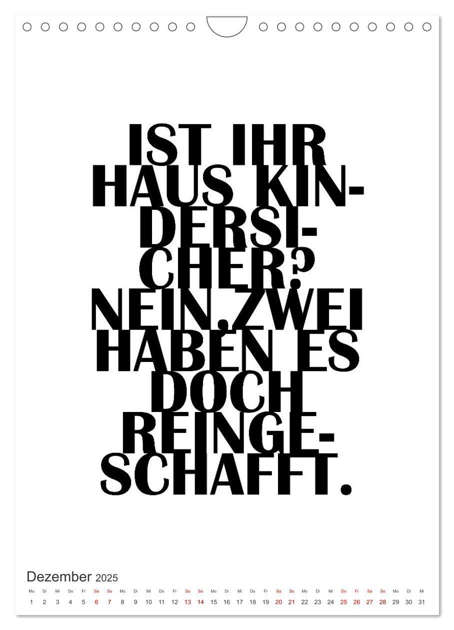 Bild: 9783435848584 | Und täglich grüßt die Hausarbeit (Wandkalender 2025 DIN A4 hoch),...