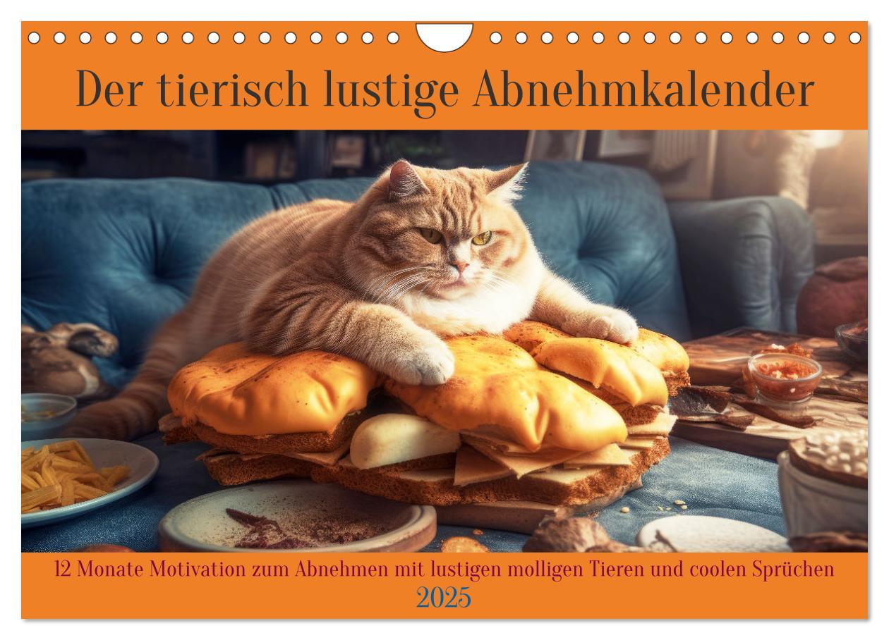 Cover: 9783435690282 | Der tierisch lustige Abnehmkalender (Wandkalender 2025 DIN A4...