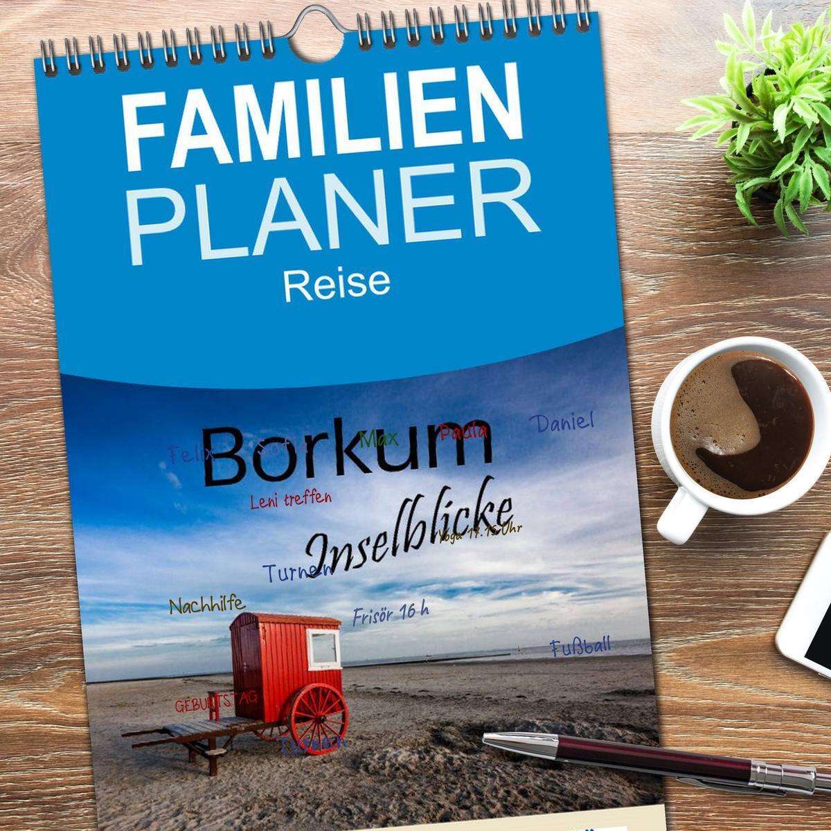 Bild: 9783457116425 | Familienplaner 2025 - Borkum - Inselblicke mit 5 Spalten...