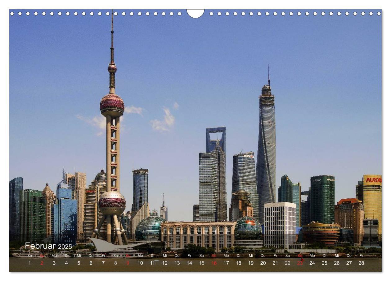 Bild: 9783435566969 | Shanghai - faszinierende Facetten (Wandkalender 2025 DIN A3 quer),...