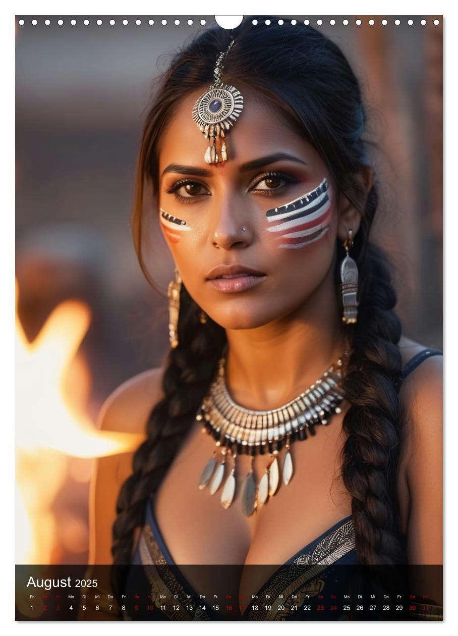 Bild: 9783383810688 | Native American Girls (Wandkalender 2025 DIN A3 hoch), CALVENDO...