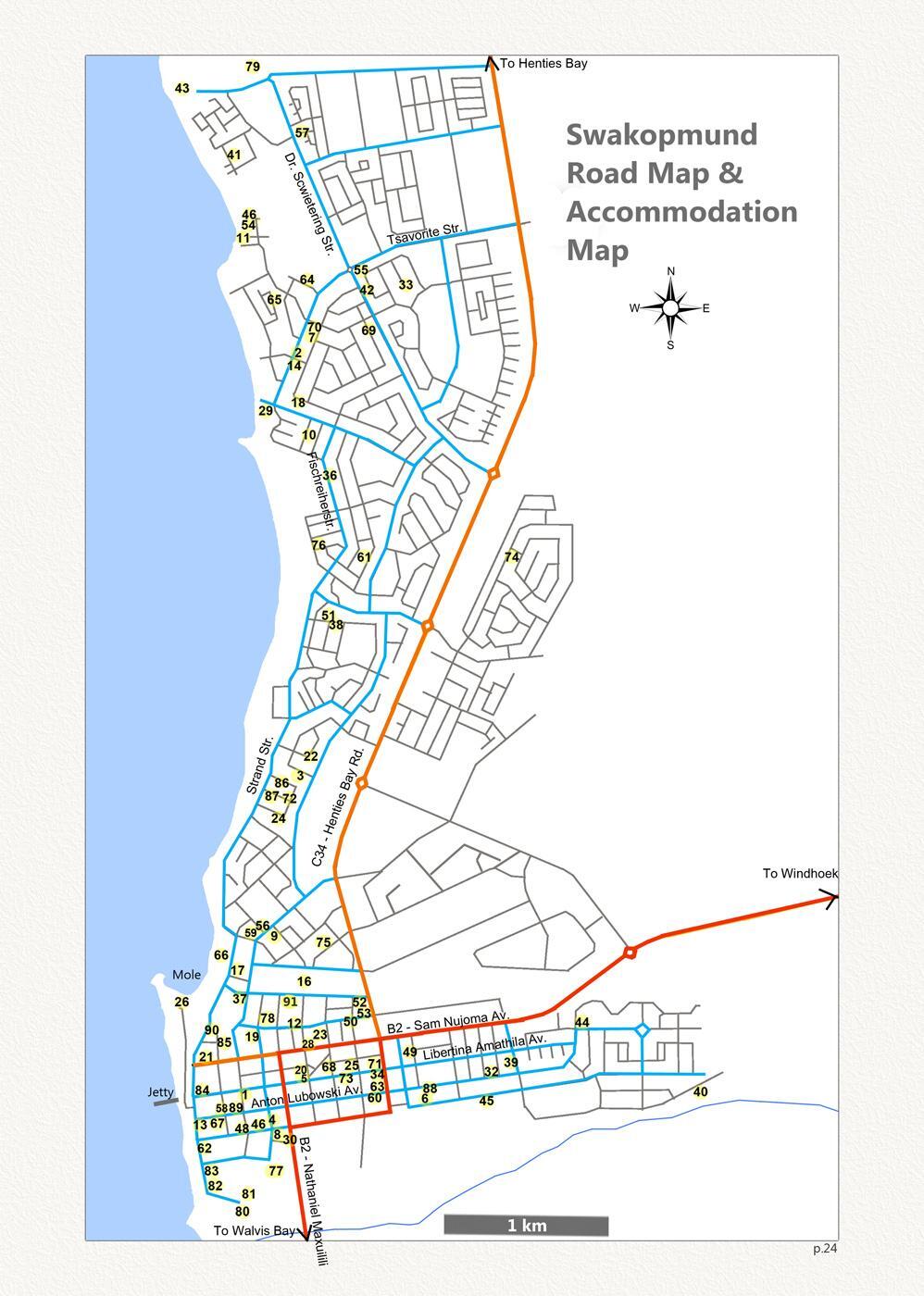 Bild: 9783947895427 | Detaillierte NAMIBIA Reisekarte - NAMIBIA ROAD MAP (1:1.160.000)