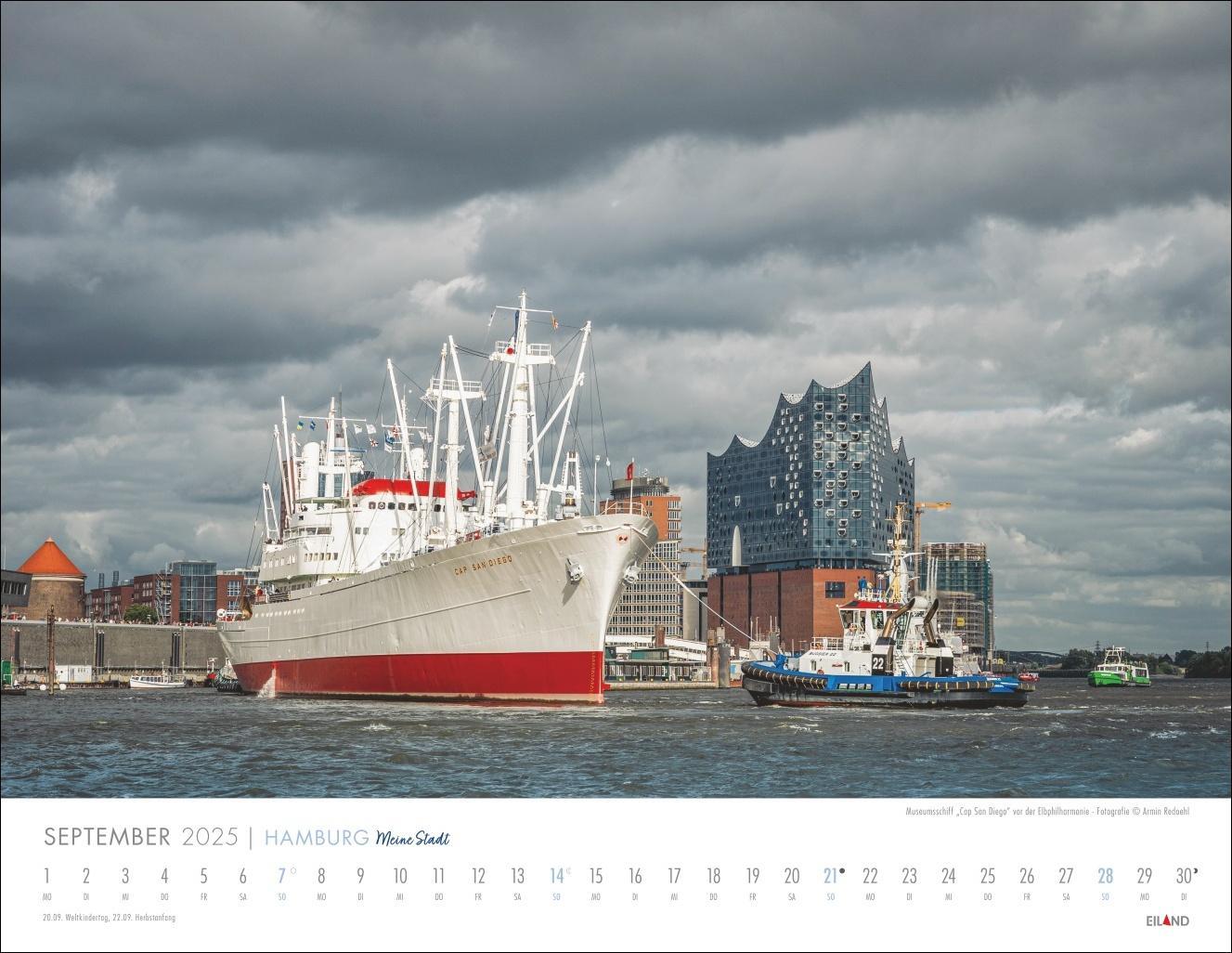 Bild: 9783964023520 | Hamburg - Meine Stadt Kalender 2025 | Eiland | Kalender | 13 S. | 2025