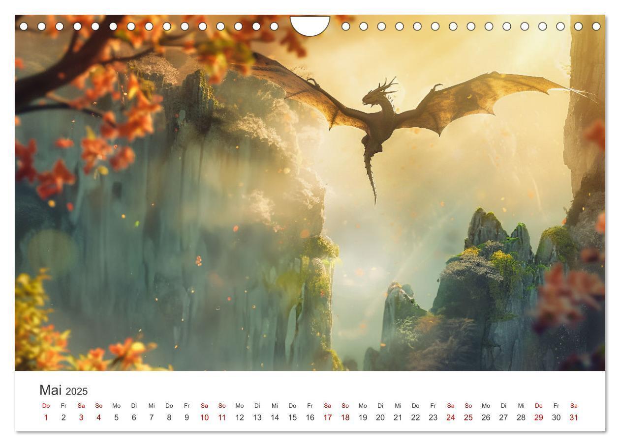 Bild: 9783383790935 | Das Jahr der Drachen (Wandkalender 2025 DIN A4 quer), CALVENDO...