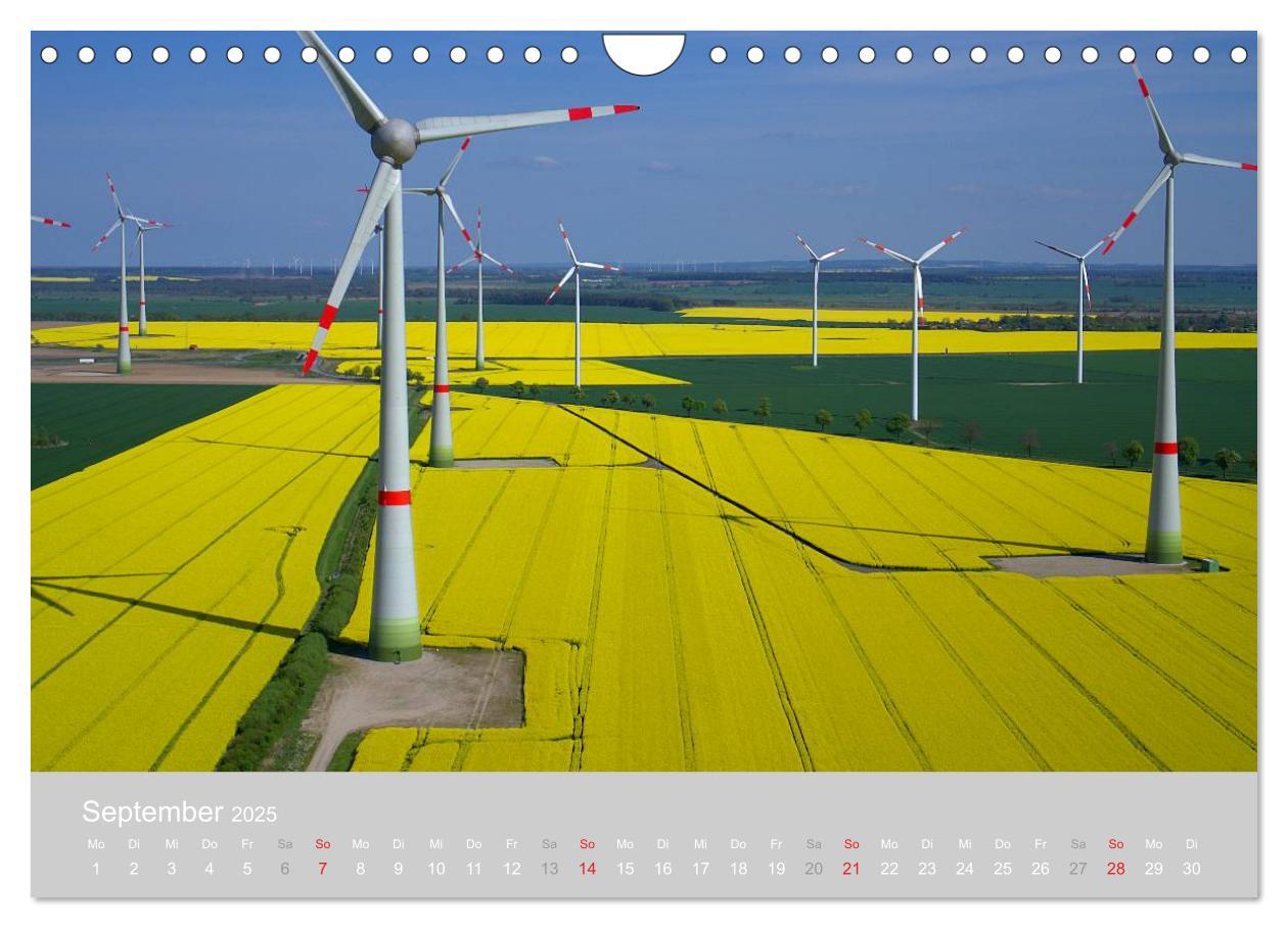 Bild: 9783435700820 | Windkraftanlagen aus der Luft fotografiert (Wandkalender 2025 DIN...