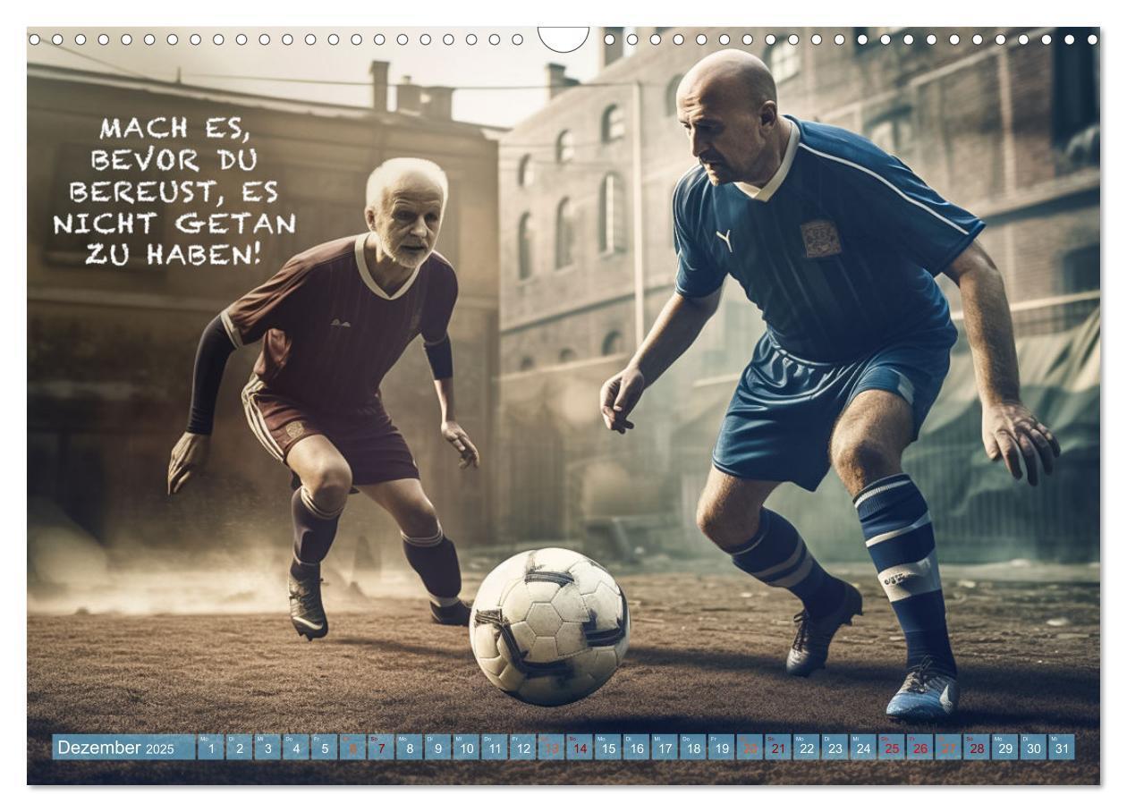 Bild: 9783383760983 | Fußball und coole Sprüche (Wandkalender 2025 DIN A3 quer), CALVENDO...