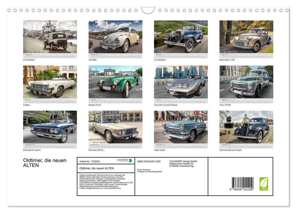 Bild: 9783435011209 | Oldtimer, die neuen ALTEN (Wandkalender 2025 DIN A3 quer), CALVENDO...