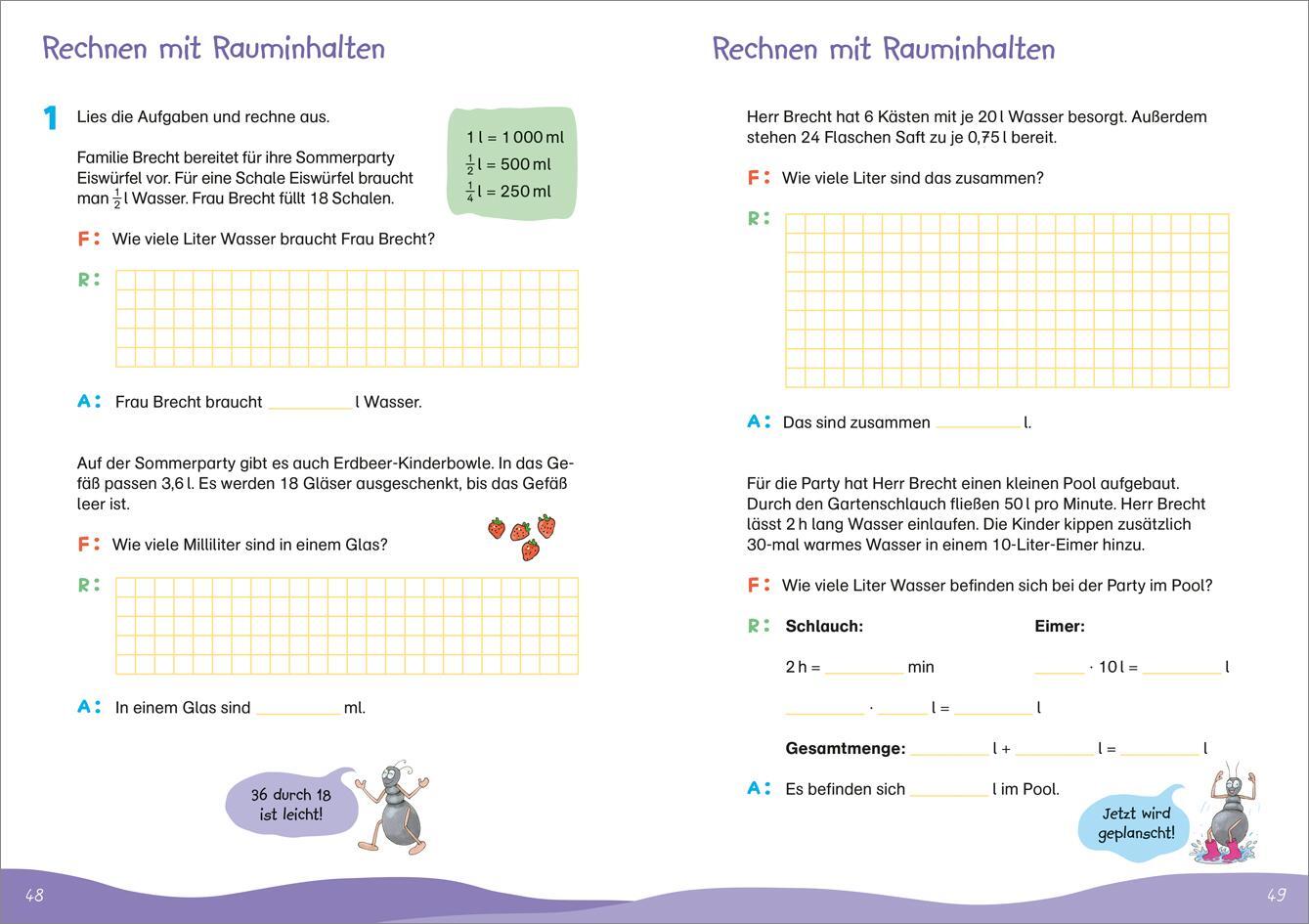 Bild: 9783788624798 | Fit für Textaufgaben 4. Klasse. Mein Übungsheft | Andrea Tonte | 64 S.