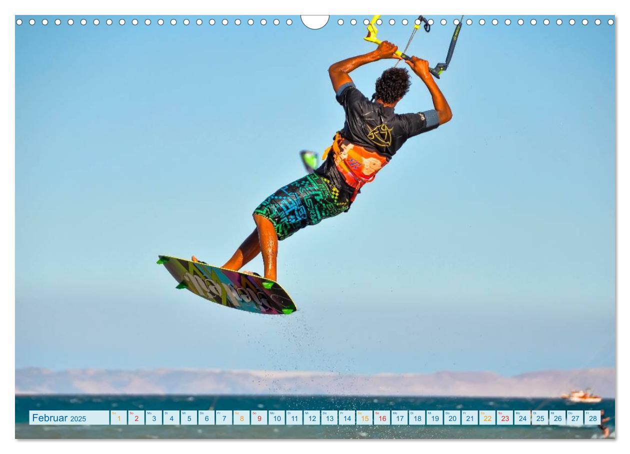 Bild: 9783435727117 | Kitesurfen - über den Wellen (Wandkalender 2025 DIN A3 quer),...