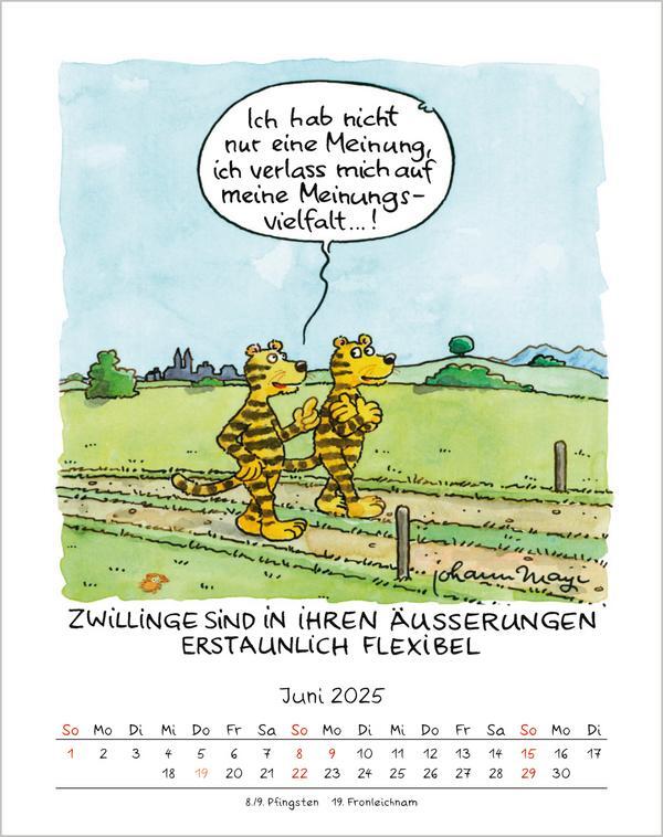 Bild: 9783731876649 | Zwillinge 2025 | Verlag Korsch | Kalender | Spiralbindung | 13 S.