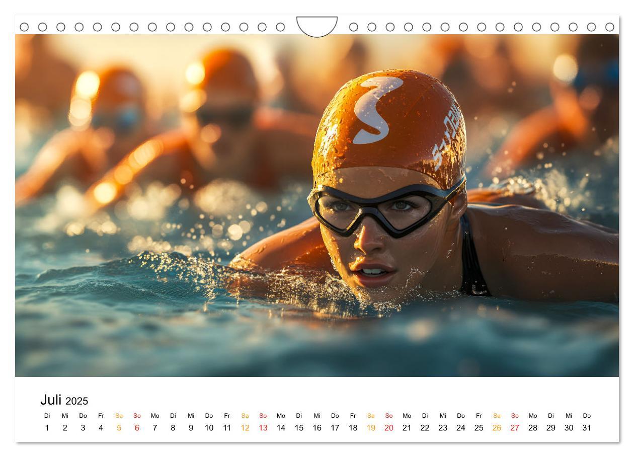 Bild: 9783457226377 | Triathlon Power (Wandkalender 2025 DIN A4 quer), CALVENDO...