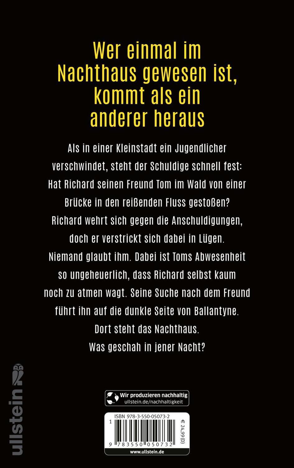 Rückseite: 9783550050732 | Das Nachthaus | Jo Nesbø | Buch | 288 S. | Deutsch | 2023