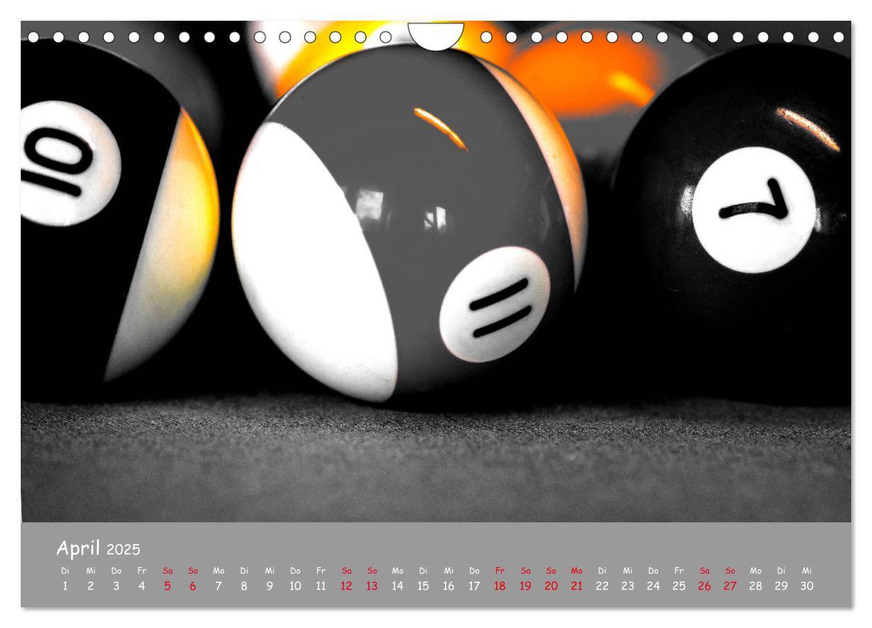 Bild: 9783435214860 | Freizeit Billard - Queue, Kugeln, Kreide und Tisch (Wandkalender...