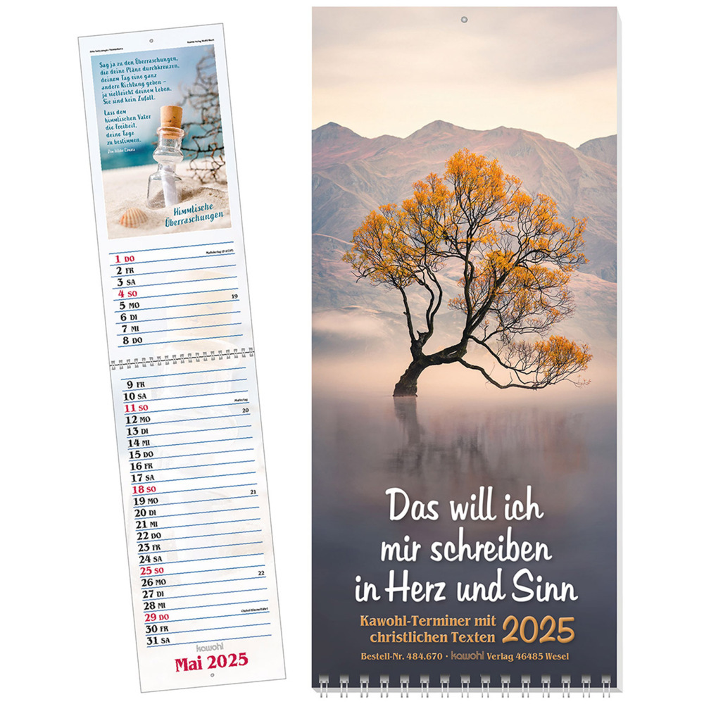 Cover: 9783754867051 | Das will ich mir schreiben in Herz und Sinn 2025 | Kalender | 14 S.