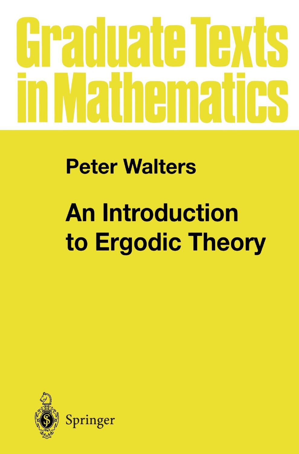 Cover: 9780387951522 | An Introduction to Ergodic Theory | Peter Walters | Taschenbuch | ix