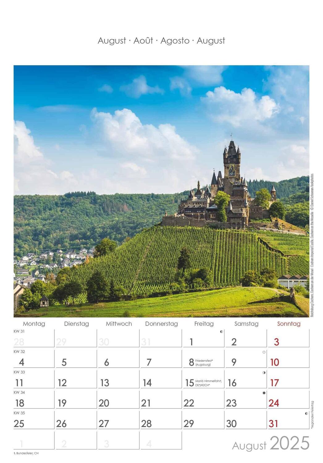 Bild: 4251732343200 | Rheinland-Pfalz 2025 - Bild-Kalender 23,7x34 cm - Regional-Kalender...