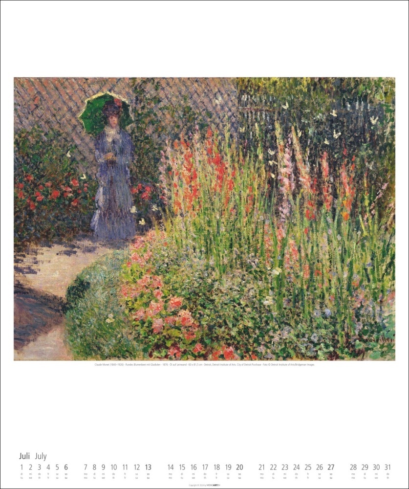 Bild: 9783839900178 | Claude Monet Kalender 2025 | Claude Monet | Kalender | Spiralbindung