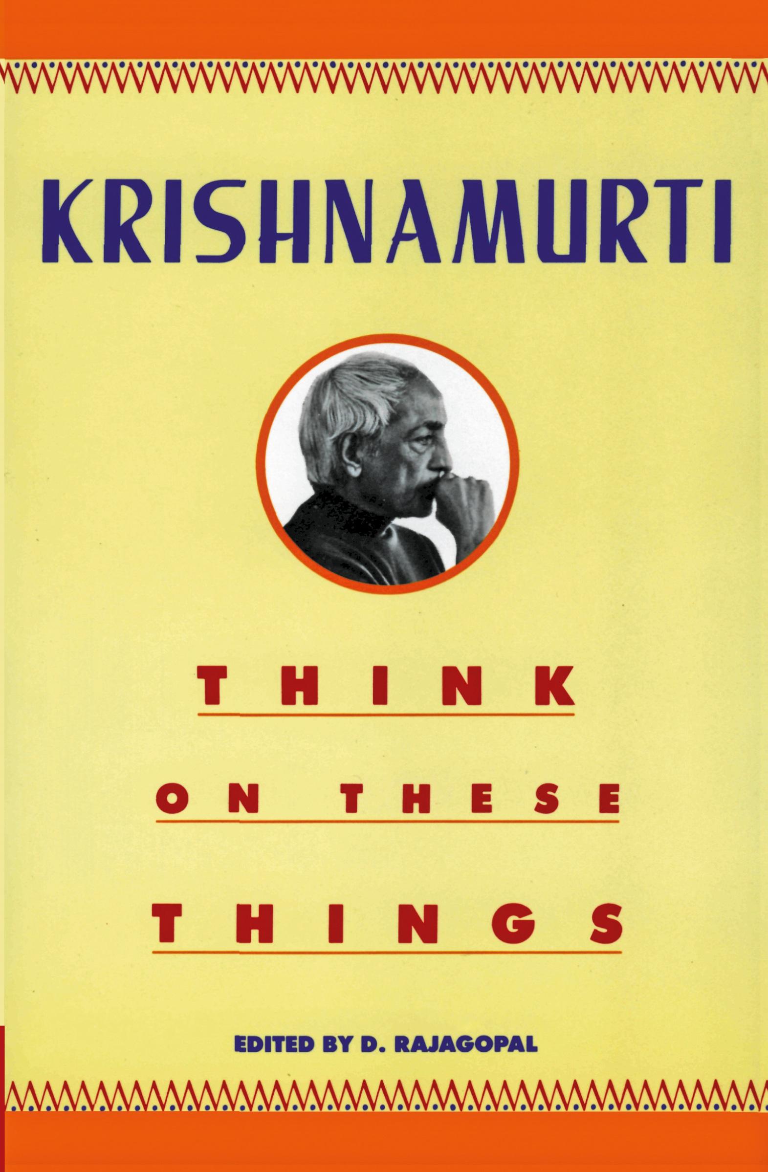 Cover: 9780060916091 | Think on These Things | Jiddu Krishnamurti | Taschenbuch | Englisch