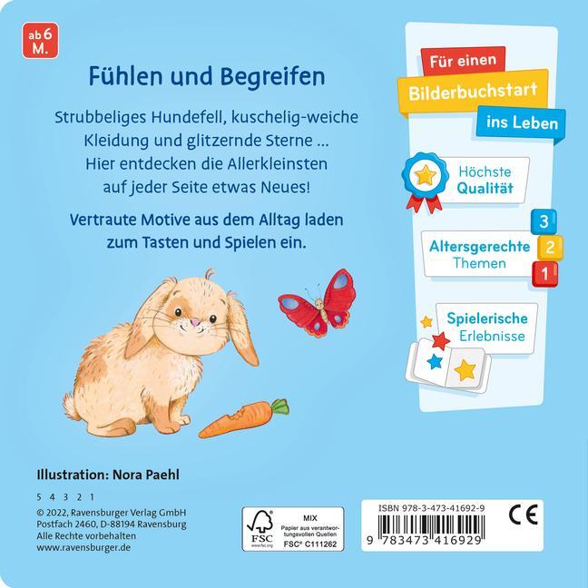 Bild: 9783473416929 | Mein allererstes Fühlbuch | Nora Paehl | Buch | 12 S. | Deutsch | 2022