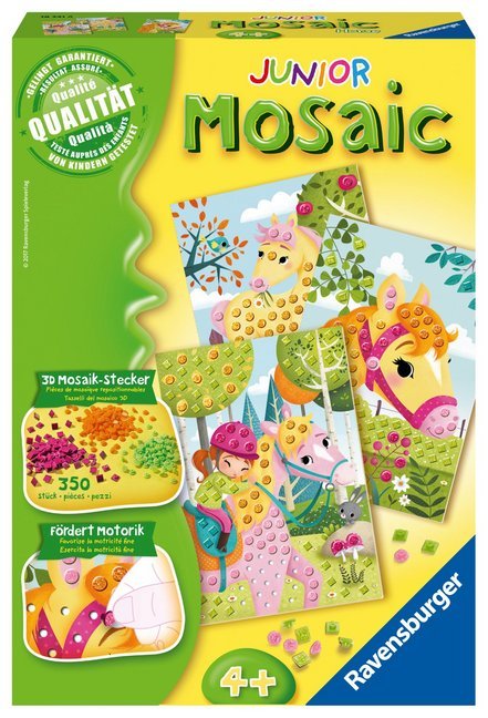 Cover: 4005556183418 | Ravensburger 18341 Mosaic Junior Pferde, DIY für Kinder ab 4 Jahren