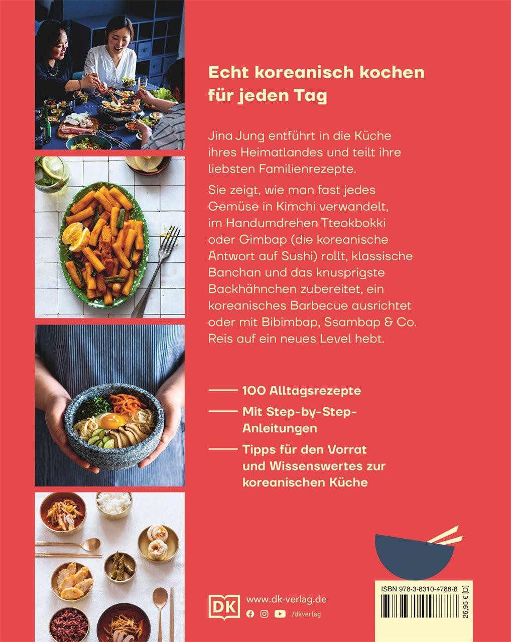 Rückseite: 9783831047888 | Koreanische Küche | 100 Rezepte für Bibimbap, Kimchi &amp; Co. | Jina Jung