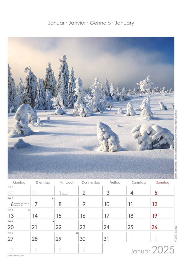 Bild: 4251732343187 | Alpha Edition - Sachsen-Anhalt 2025 Bildkalender, 23,7x34cm,...