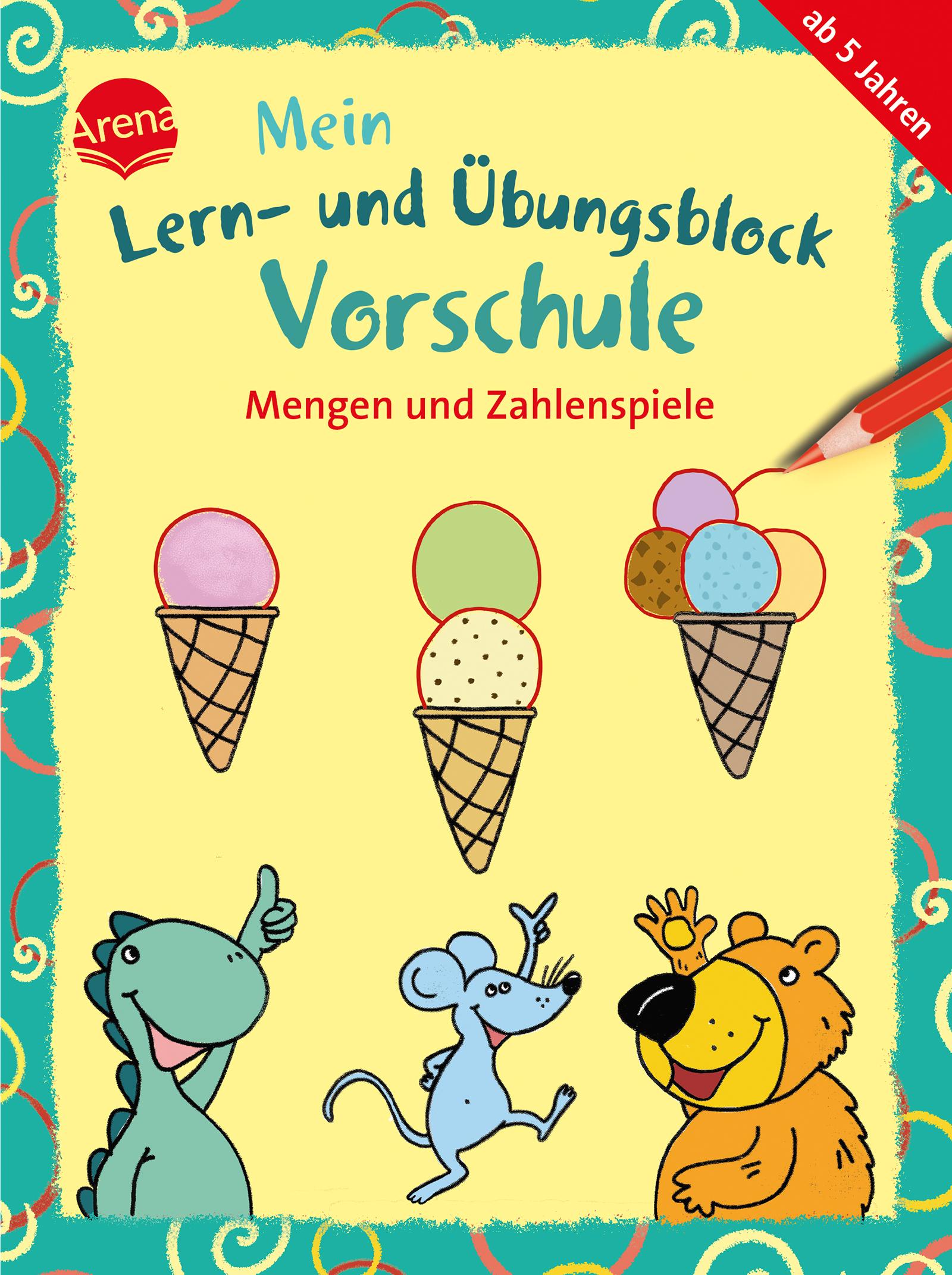 Cover: 9783401721903 | Mein Lern- und Übungsblock Vorschule. Mengen und Zahlenspiele | Pätz