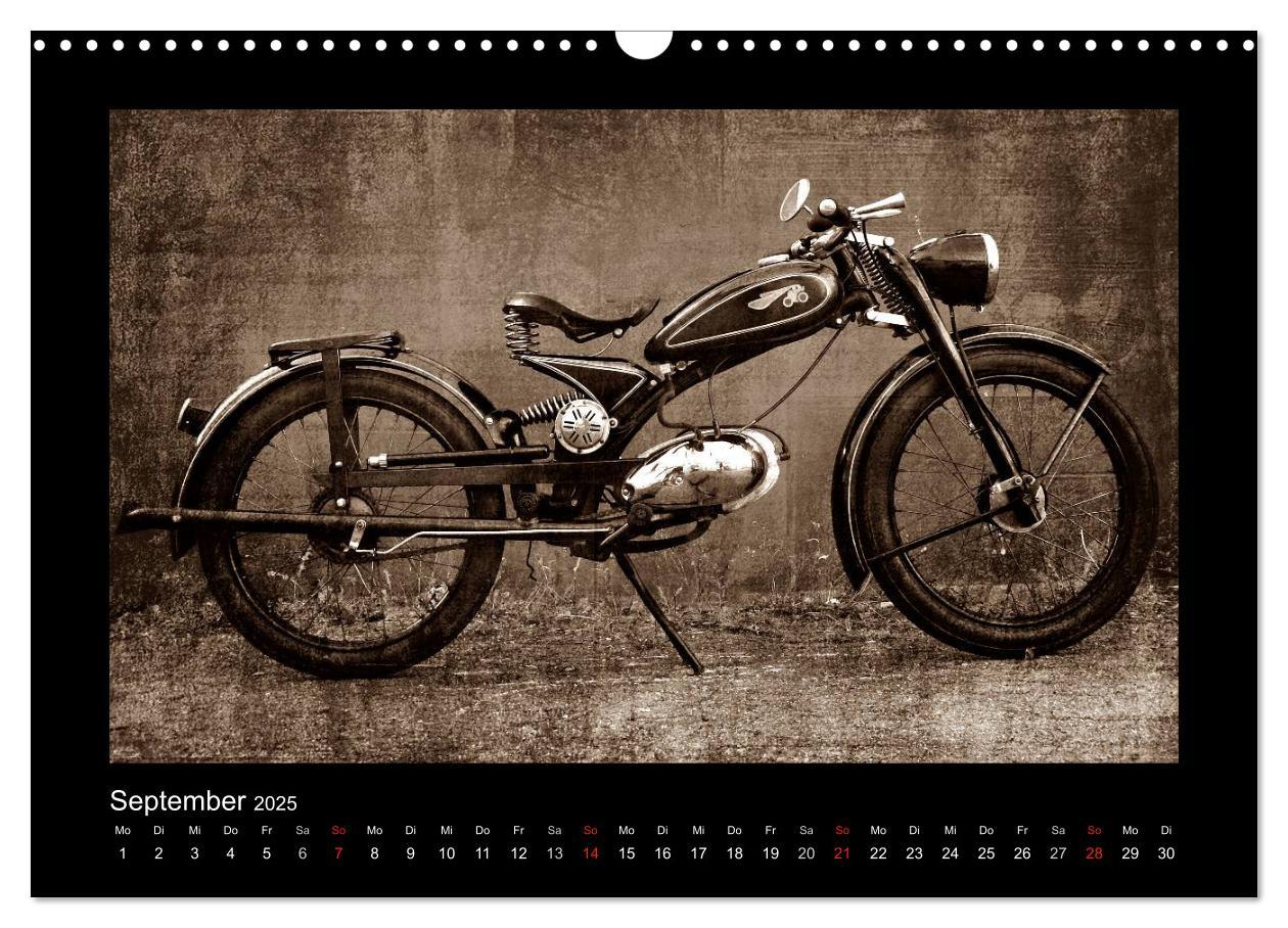 Bild: 9783435839100 | Motorrad Oldtimer (Wandkalender 2025 DIN A3 quer), CALVENDO...