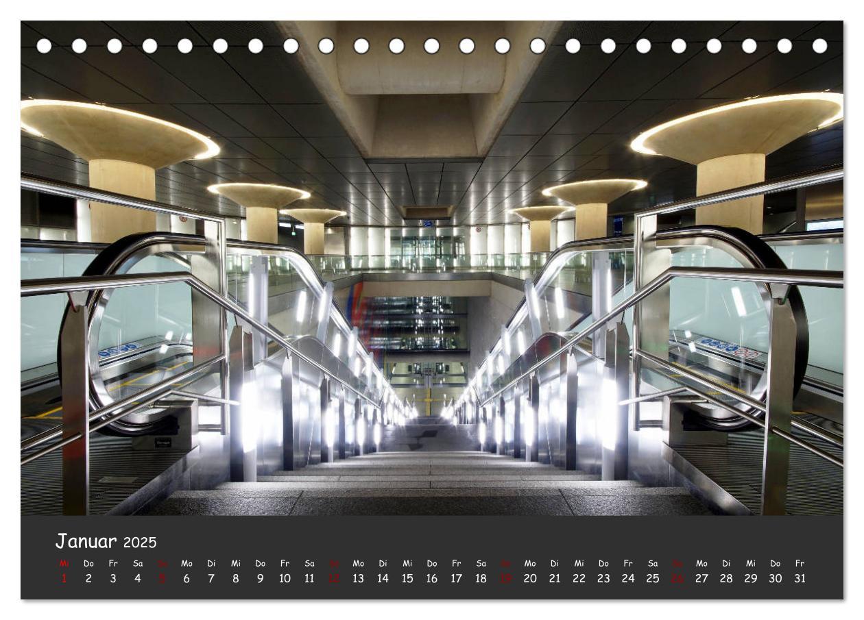 Bild: 9783435316694 | U-Bahn-Stationen des Westens (Tischkalender 2025 DIN A5 quer),...