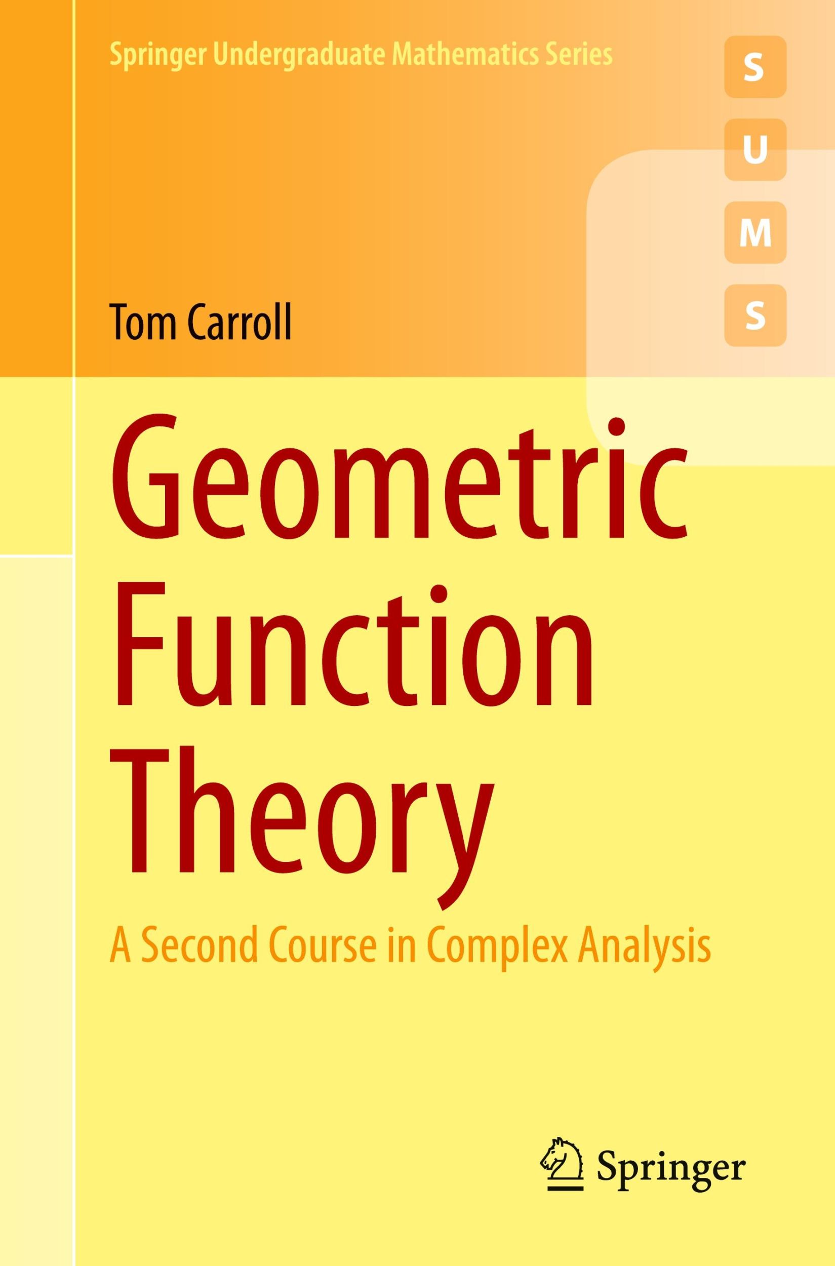 Cover: 9783031737268 | Geometric Function Theory | A Second Course in Complex Analysis | Buch