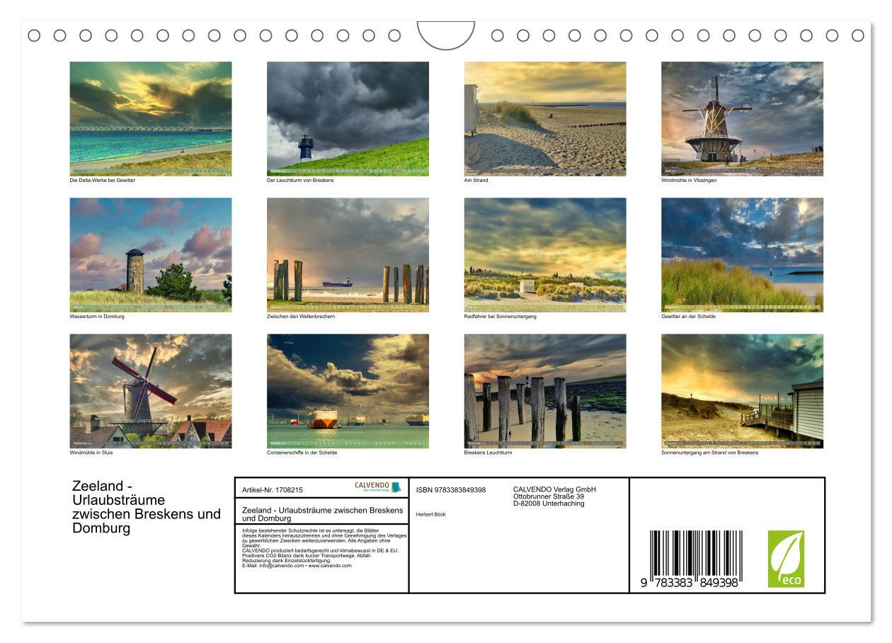 Bild: 9783383849398 | Zeeland - Urlaubsträume zwischen Breskens und Domburg (Wandkalender...